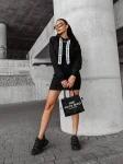 Sportowa sukienka damska OLAVOGA EVORA czarna - maWer Fashion