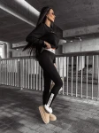 Legginsy damskie OLAVOGA TREI czarne – maWer Fashion