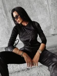 Welurowy komplet damski OLAVOGA SOULMATE czarny – maWer Fashion