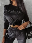 Welurowy komplet damski OLAVOGA SOULMATE czarny – maWer Fashion