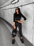 Welurowy komplet damski OLAVOGA SOULMATE czarny – maWer Fashion