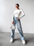 Body damskie OLAVOGA PELLE 2025 ecru  - maWer Fashion