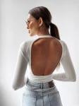 Body damskie OLAVOGA PELLE 2025 ecru  - maWer Fashion