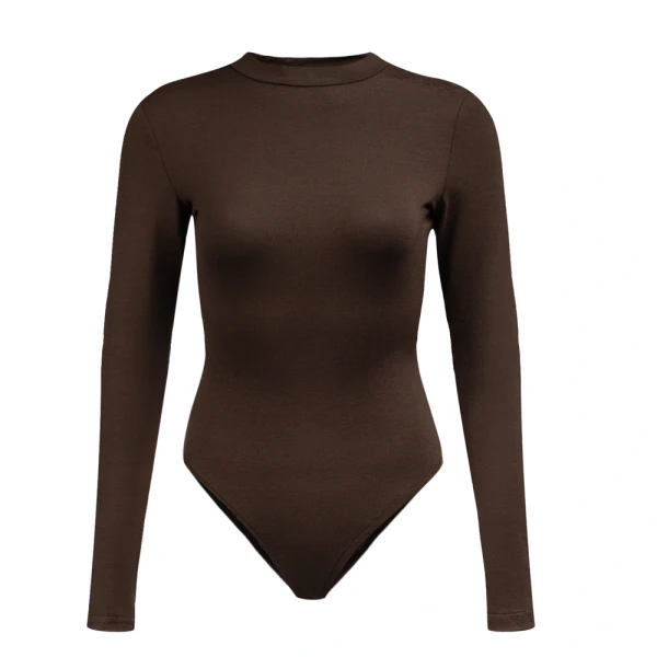 Body damskie OLAVOGA PELLE 2025 brązowe  - maWer Fashion