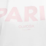 T-shirt damski OLAVOGA NANTE 2025 ecru - maWer Fashion