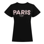 T-shirt damski OLAVOGA NANTE 2025 czarny - maWer Fashion