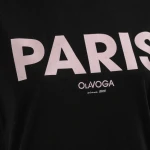 T-shirt damski OLAVOGA NANTE 2025 czarny - maWer Fashion