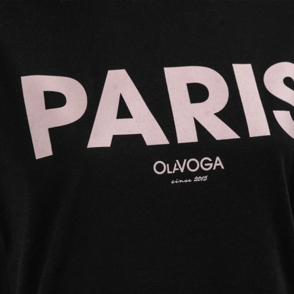 T-shirt damski OLAVOGA NANTE 2025 czarny - maWer Fashion