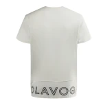 T-shirt męski OLAVOGA DARK MODE 2025 ecru - maWer Fashion