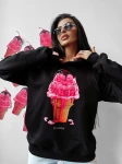 Bluza damska OLAVOGA KIRAZ 2025 czarna - maWer Fashion