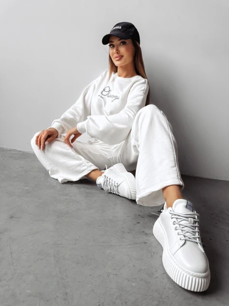 Komplet damski OLAVOGA SETELA 2025 ecru - maWer Fashion