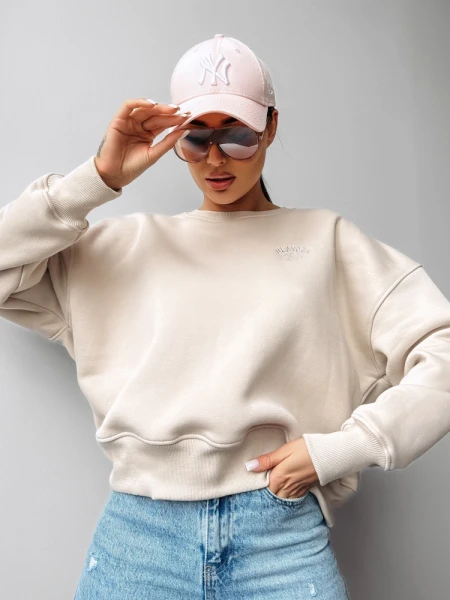 Bluza damska OLAVOGA SODA 2025 beż - maWer Fashion