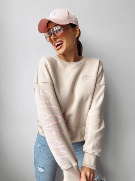 Bluza damska OLAVOGA SODA 2025 beż - maWer Fashion