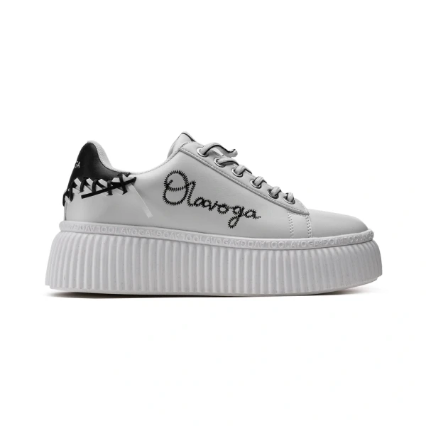 Buty damskie sneakersy OLAVOGA LUCKY 2025 białe - maWer Fashion