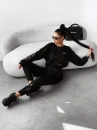 Komplet damski OLAVOGA BRANCH 2025 czarny - maWer Fashion