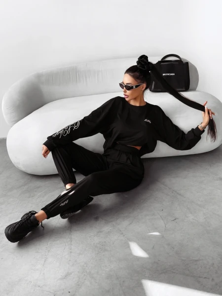 Komplet damski OLAVOGA BRANCH 2025 czarny - maWer Fashion