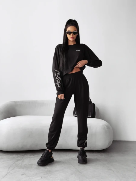 komplet BRANCH 916.webpKomplet damski OLAVOGA BRANCH 2025 czarny - maWer Fashion