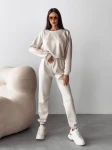 Komplet damski OLAVOGA BRANCH 2025 cream - maWer Fashion