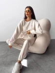 Komplet damski OLAVOGA BRANCH 2025 cream - maWer Fashion