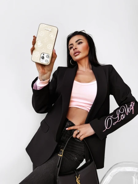 Marynarka damska OLAVOGA MARTINI 2025 czarna - maWer Fashion