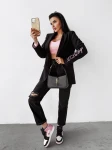 Marynarka damska OLAVOGA MARTINI 2025 czarna - maWer Fashion