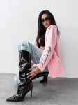 Marynarka damska OLAVOGA MARTINI 2025 pudrowy róż - maWer Fashion