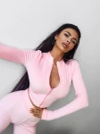 Komplet damski OLAVOGA PRIMROSE 2025 pudrowy róż  - maWer Fashion
