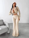 Komplet damski OLAVOGA PRIMROSE 2025 beż - maWer Fashion