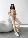 Komplet damski OLAVOGA LAGOS 2025 beż - maWer Fashion