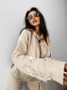 Komplet damski OLAVOGA LAGOS 2025 beż - maWer Fashion