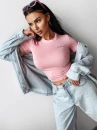 Bluzka damska OLAVOGA LIMA 2025 pudrowy róż – maWer Fashion