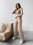 Kombinezon damski OLAVOGA BLISS 2025 beżowy - maWer Fashion