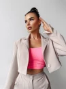 Komplet damski OLAVOGA MOHITO 2025 beżowy - maWer Fashion