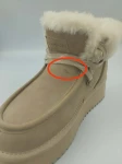 OUTLET Buty damskie śniegowce OLAVOGA VITTY beż - produkt ze skazą