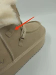 OUTLET Buty damskie śniegowce OLAVOGA VITTY beż - produkt ze skazą