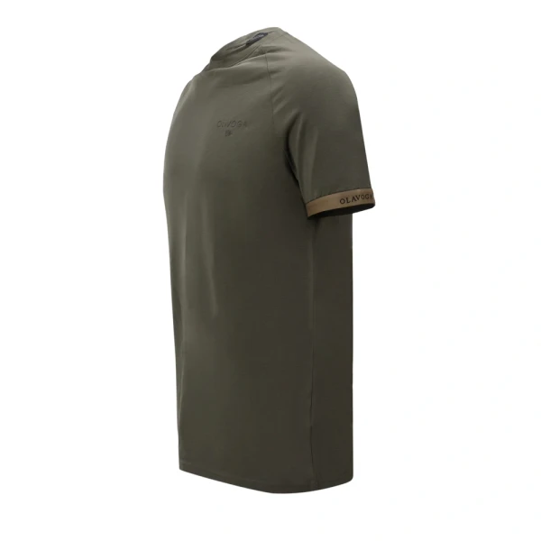 T-shirt męski OLAVOGA RAYSIER 2026 khaki - maWer Fashion