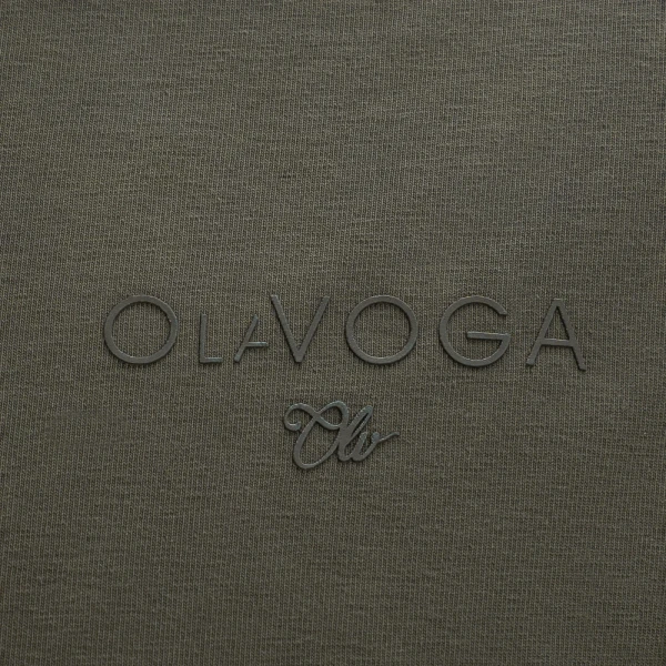 T-shirt męski OLAVOGA RAYSIER 2026 khaki - maWer Fashion