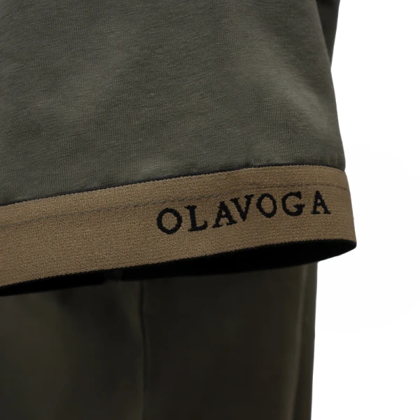 T-shirt męski OLAVOGA RAYSIER 2026 khaki - maWer Fashion