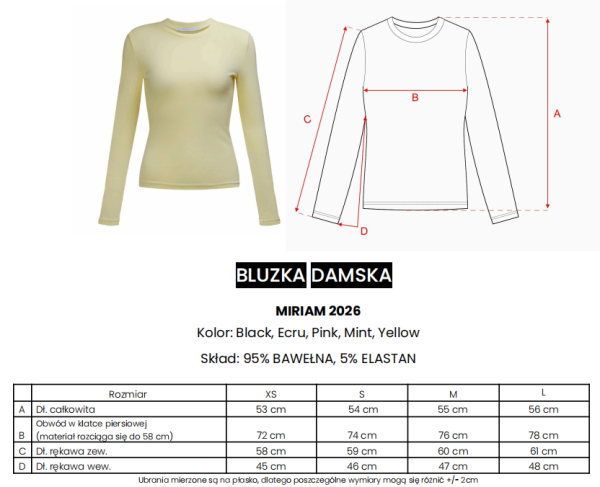 Bluzka damska OLAVOGA MIRIAM 2026 róż - maWer Fashion