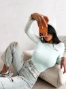 Bluzka damska OLAVOGA MIRIAM 2026 mięta - maWer Fashion
