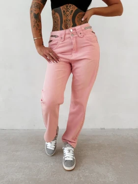 Spodnie damskie OLAVOGA EREDU 2026 pudrowy róż