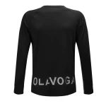 Bluzka męska longsleeve OLAVOGA ZURI 2026 czarna - maWer Fashion