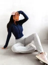 Bluza damska OLAVOGA EMERA 2026 granatowa - maWer Fashion