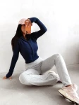 Bluza damska OLAVOGA EMERA 2026 granatowa - maWer Fashion