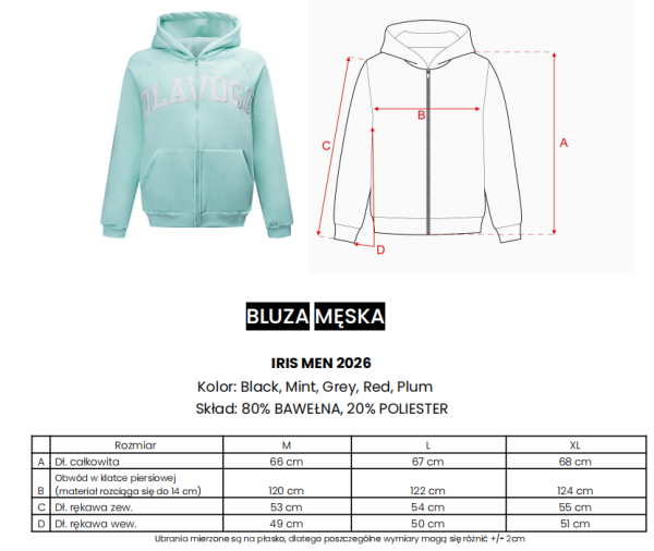 Bluza męska OLAVOGA IRIS MEN 2026 - maWer Fashion