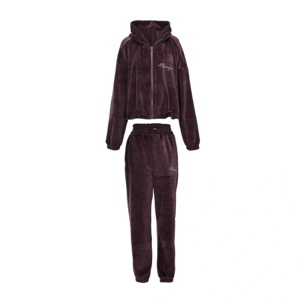 Komplet damski OLAVOGA PRISM 2026 brąz - maWer Fashion