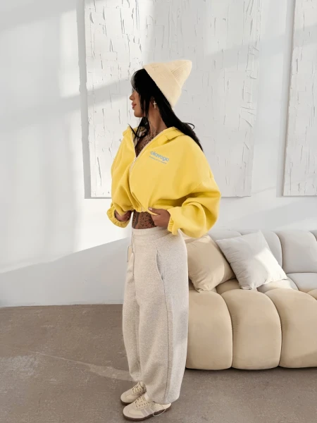 Bluza damska OLAVOGA TULIP 2026 żółta - maWer Fashion