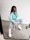 Bluza damska OLAVOGA SOFTI 2026 miętowa - maWer Fashion