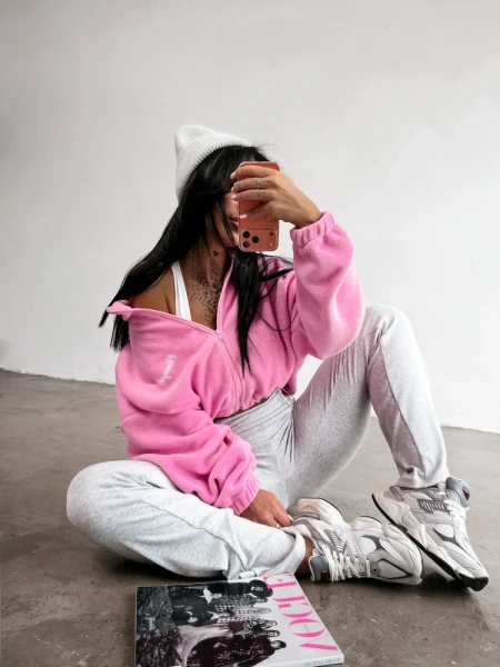 Bluza damska OLAVOGA SOFTI 2026 róż - maWer Fashion