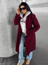 Płaszcz damski OLAVOGA PRIMO bordowy – maWer Fashion
